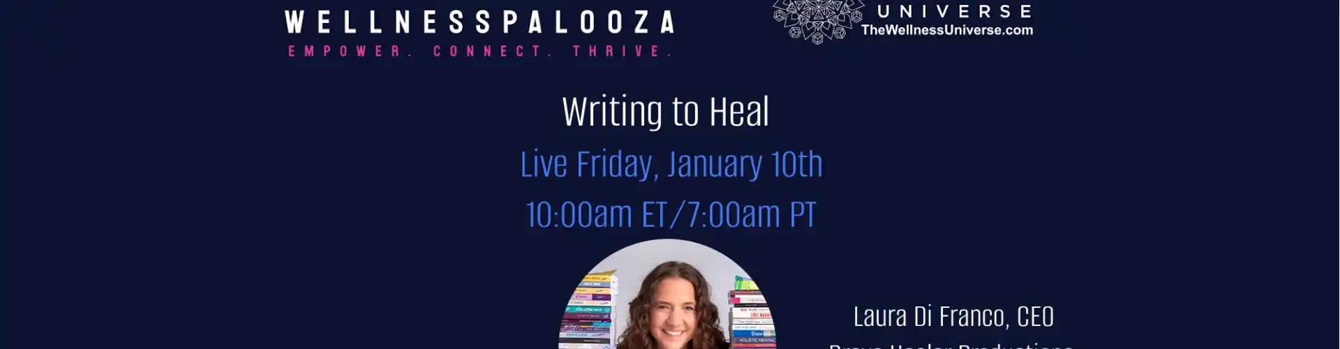 Wellnesspalooza 2025 Escribir para sanar con Laura Di Franco - Online Class by The Wellness Universe